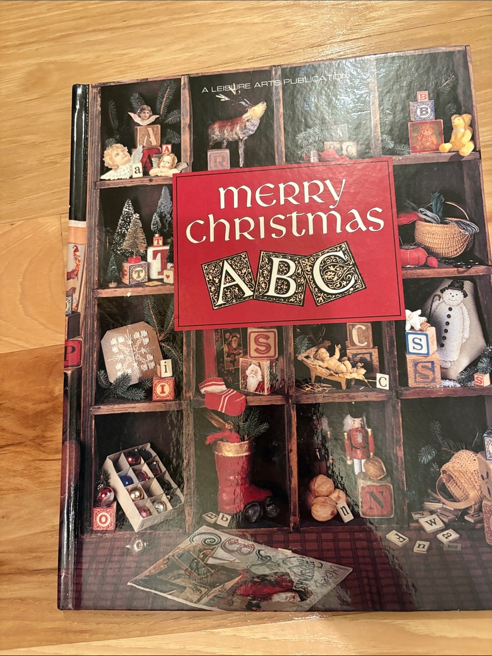 Merry Christmas ABC Holiday Book - Red Cover hardcover cross stitch patterns